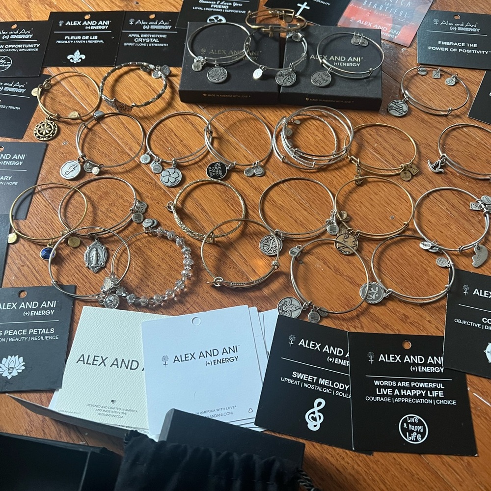 Alex and ani bracelet lot: 26 bracelets
